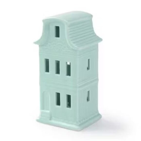 Target Bullseye Easter Ceramic Pastel Light Up Village Houses LED Set of 5 - Picture 2 of 9